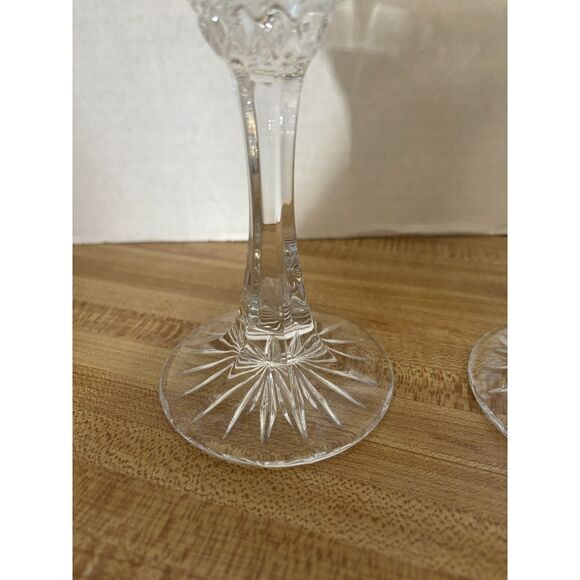 2 Nachtmann Bleikristal Candliere 6" Candle Stick Holders King Edward Pattern - Picture 8 of 15